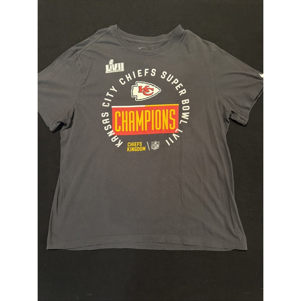 KANSAS CITY CHIEFS Super Bowl LVII NFL Champions Nike T-SHIRT Men's XL